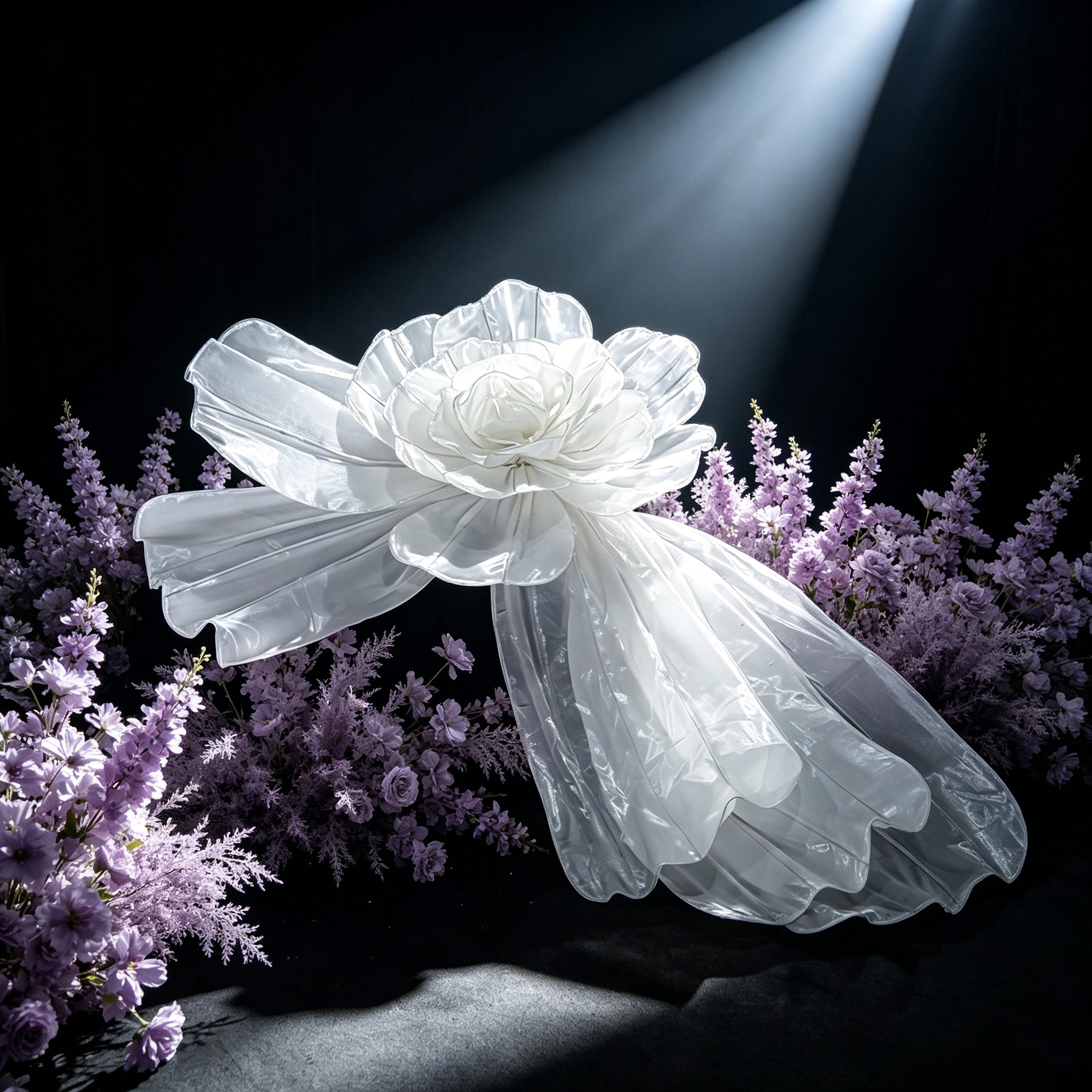 Flowerva Sheer Petal Bow Wedding Decor