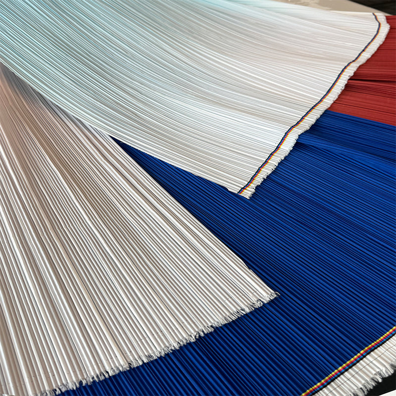 Flowerva Pleated Gradient Color Textured Fabric Handmade DIY Decoration
