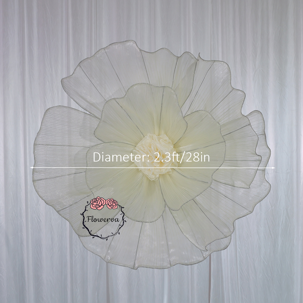 Flowerva Fabric Giant Flower Centerpiece Luxury Wedding & Event Decor