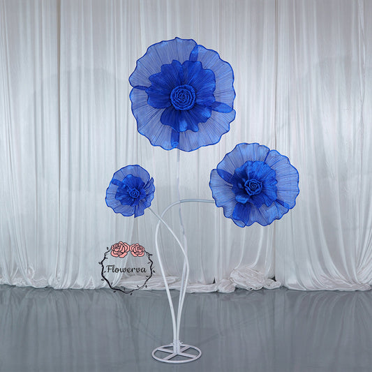 Flowerva Giant Tulle Flower Centerpiece Wedding & Event Decor