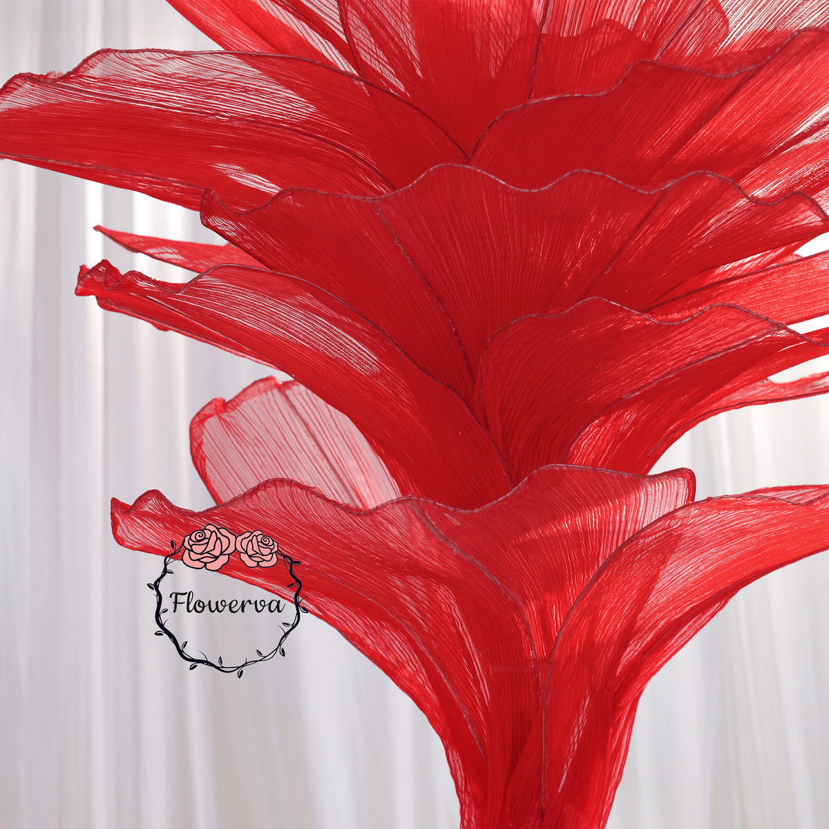 Flowerva Aesthetic Wedding Art Installation Red Vintage