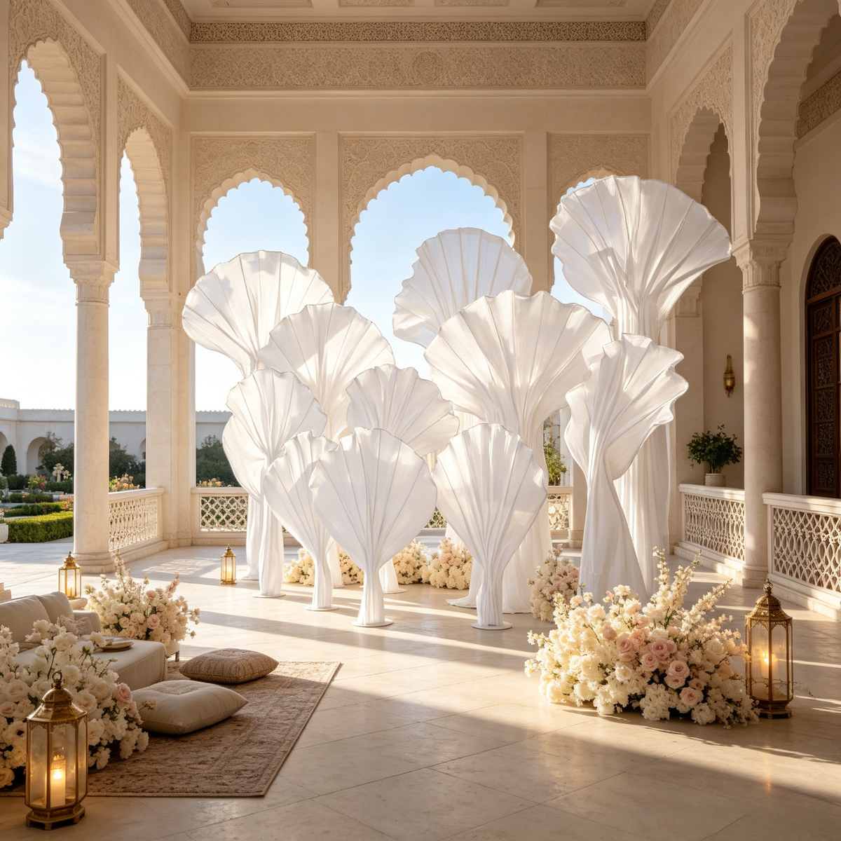 Flowerva Aetherial Plume Wedding Decor