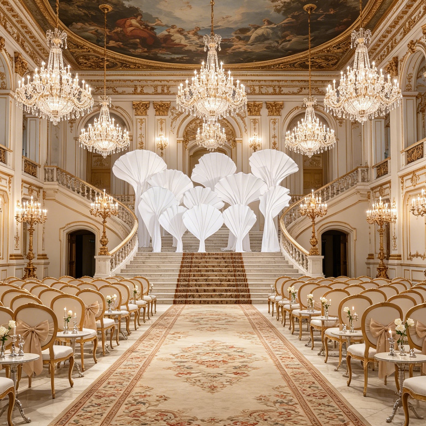 Flowerva Aetherial Plume Wedding Decor