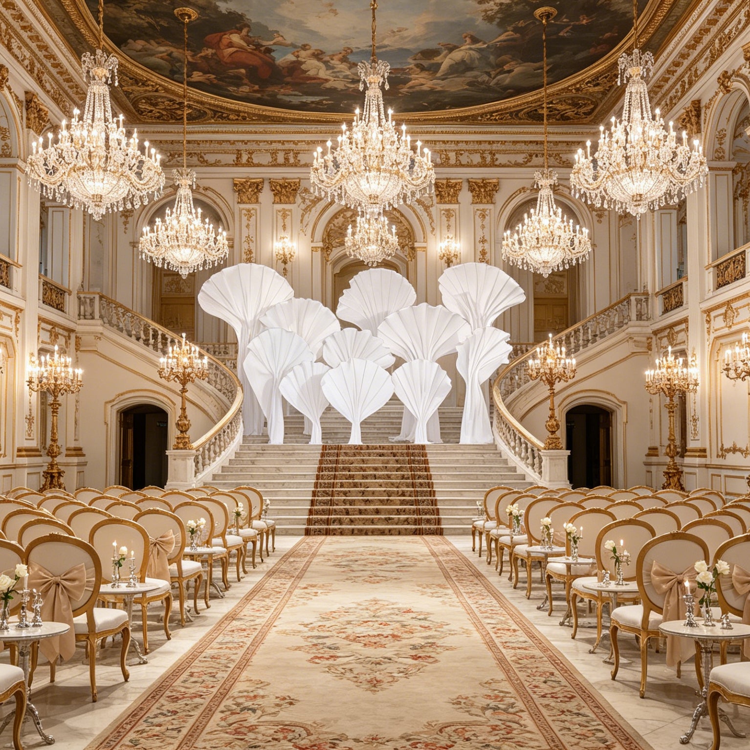 Flowerva Aetherial Plume Wedding Decor