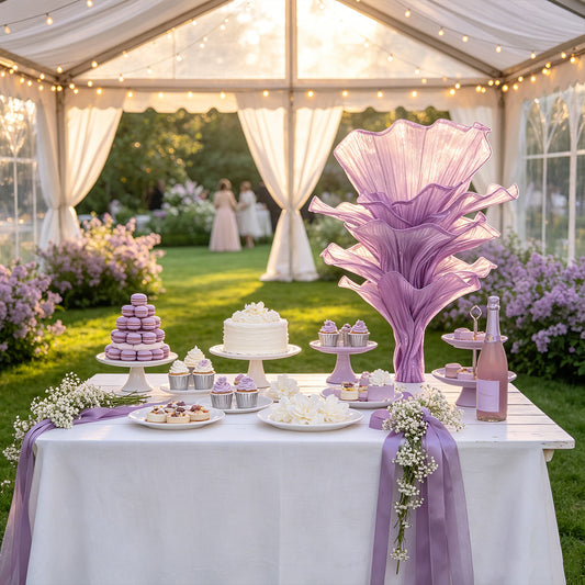 Flowerva Amethyst Wedding and Home Art Decoration