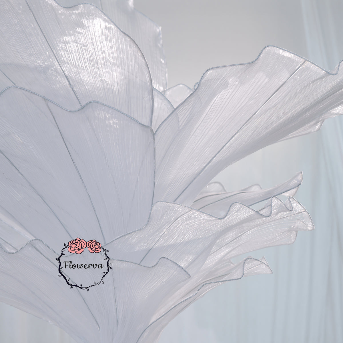Flowerva Artistic Wedding Table Decorations Pure White