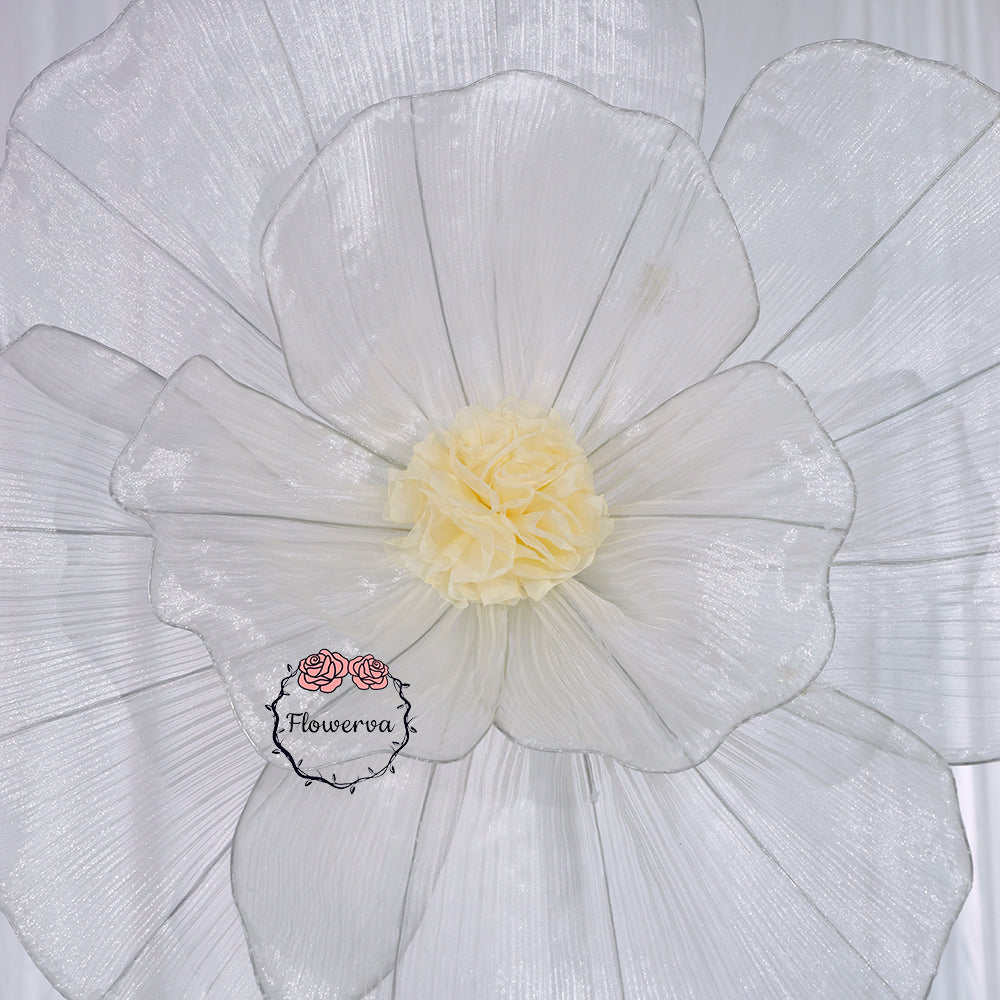 Flowerva Fabric Giant Flower Centerpiece Luxury Wedding & Event Decor