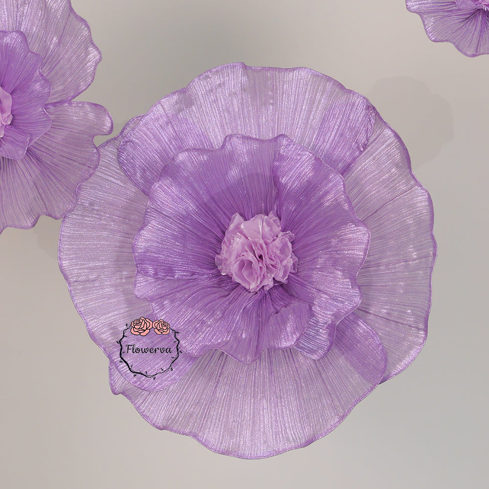Flowerva Fabric Giant Flower Centerpiece Luxury Wedding & Event Decor