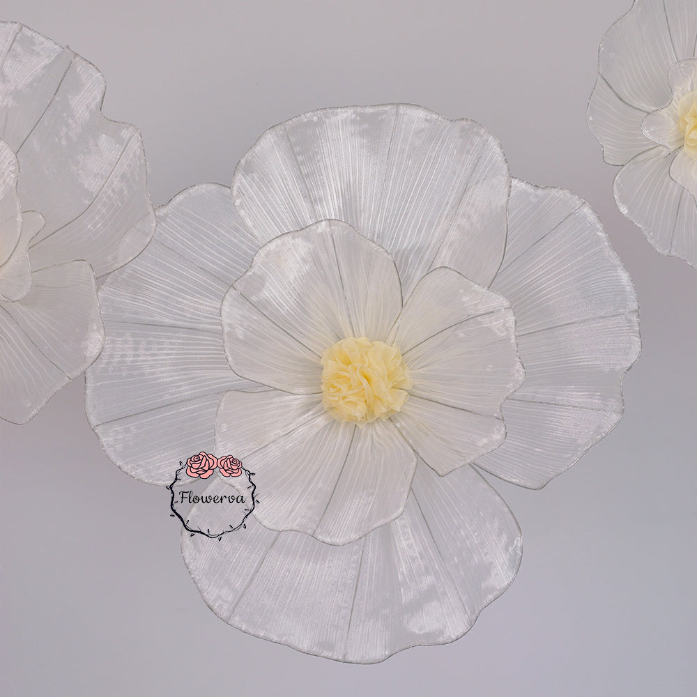Flowerva Fabric Giant Flower Centerpiece Luxury Wedding & Event Decor