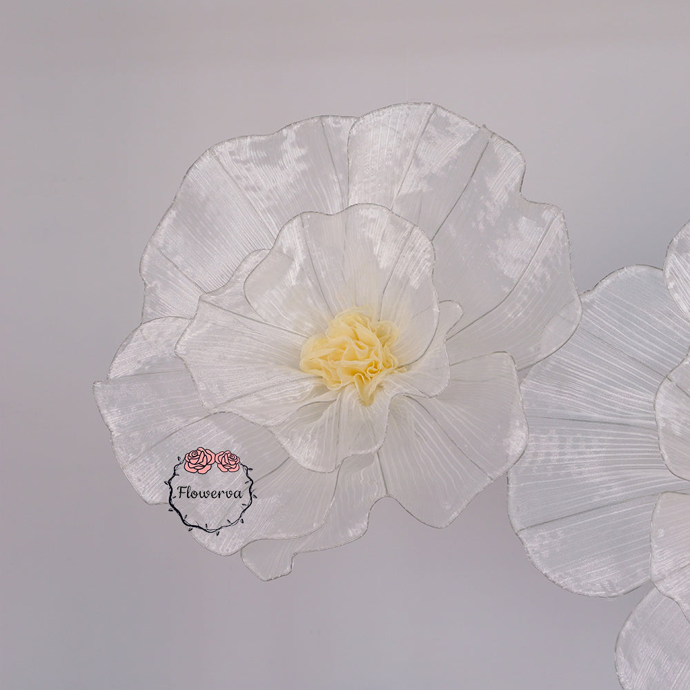 Flowerva Fabric Giant Flower Centerpiece Luxury Wedding & Event Decor