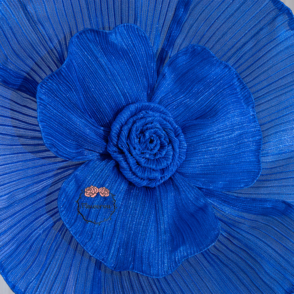 Flowerva Giant Tulle Flower Centerpiece Wedding Decor Blue Enchantress