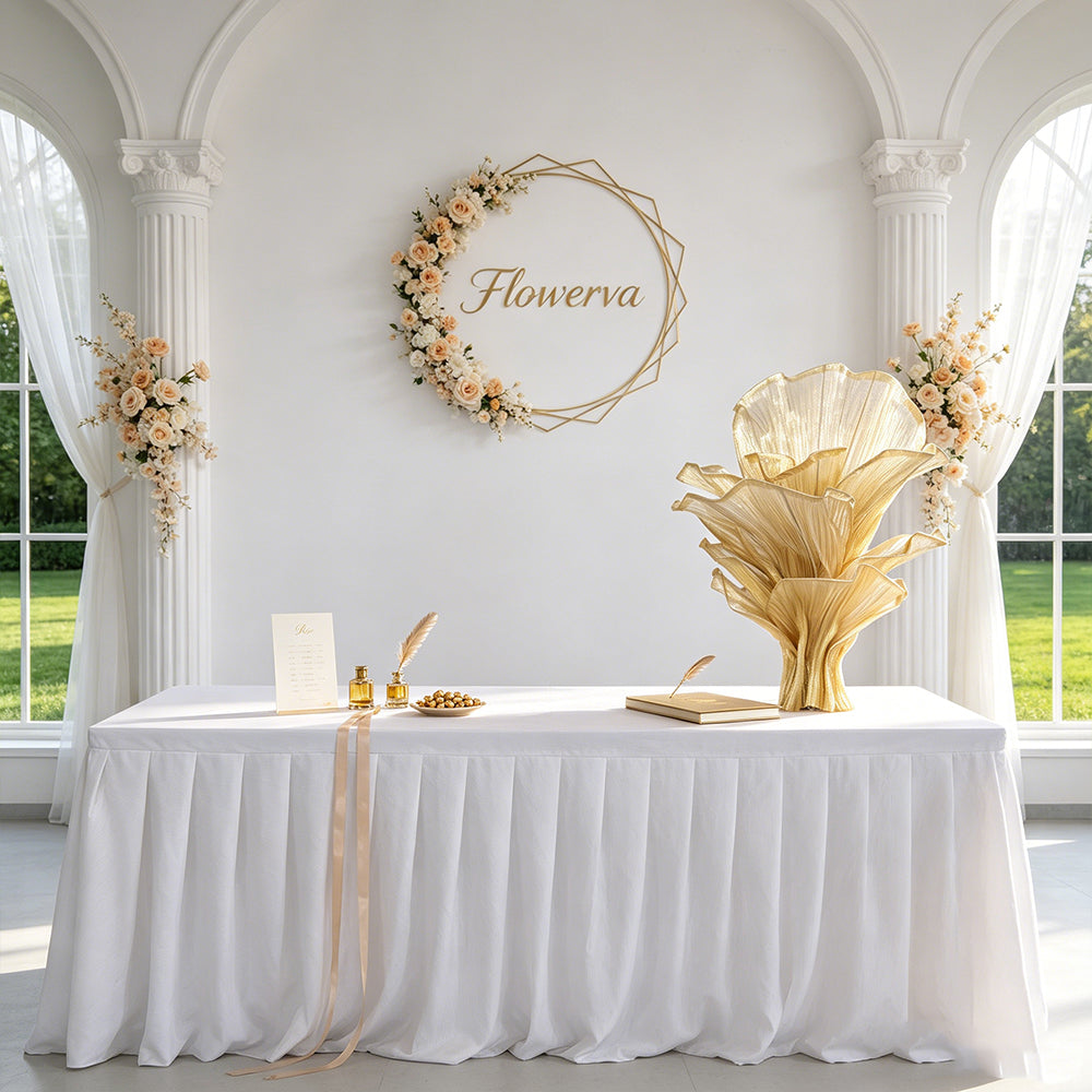 Flowerva Height Fabric Table Flower Wedding Decor(Without Flowers)