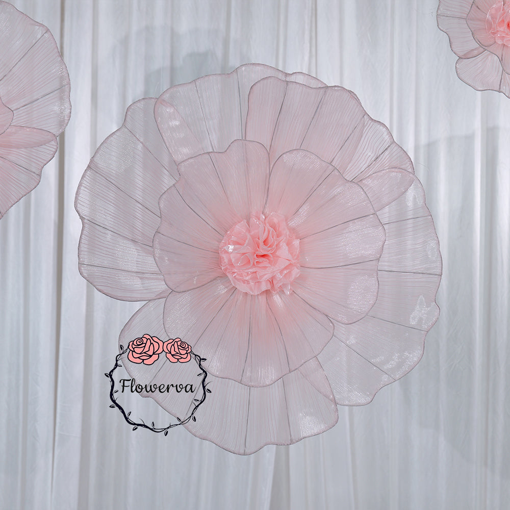 Flowerva Fabric Giant Flower Centerpiece Luxury Wedding & Event Decor