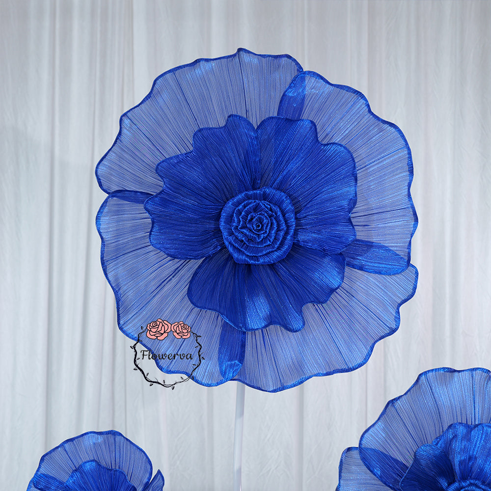 Flowerva Fabric Giant Flower Centerpiece Luxury Wedding & Event Decor