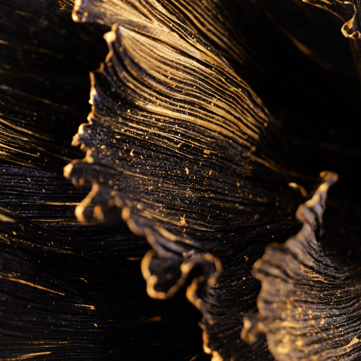 Flowerva Gilded Shadow Fabric Flower | Luxury Wedding Statement Floral & Event Decor