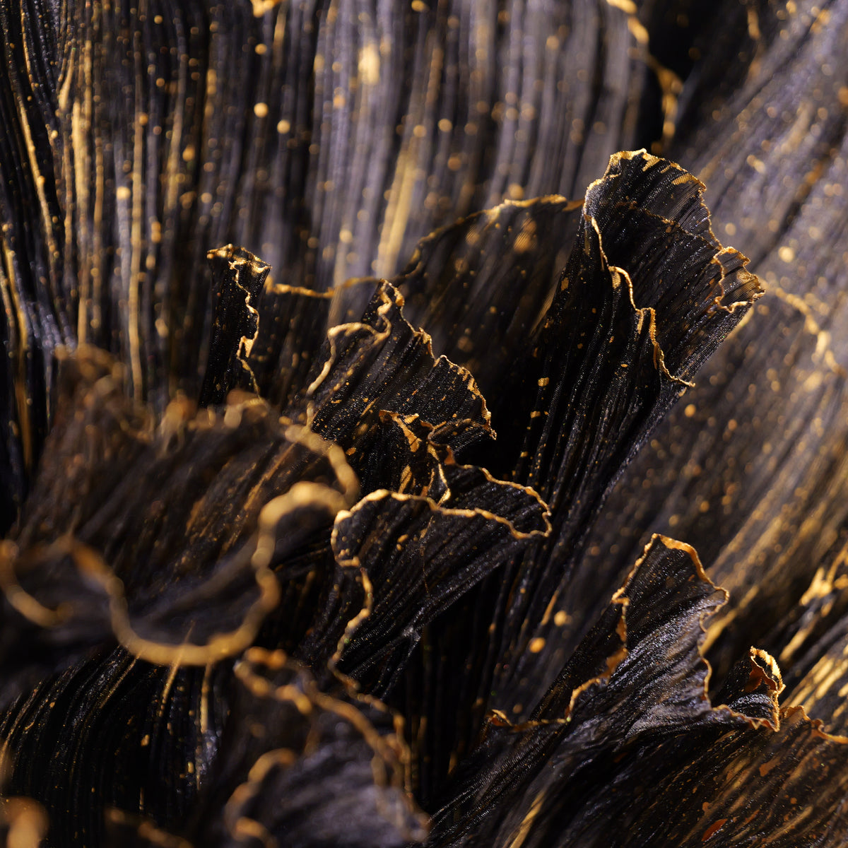 Flowerva Gilded Shadow Fabric Flower | Luxury Wedding Statement Floral & Event Decor