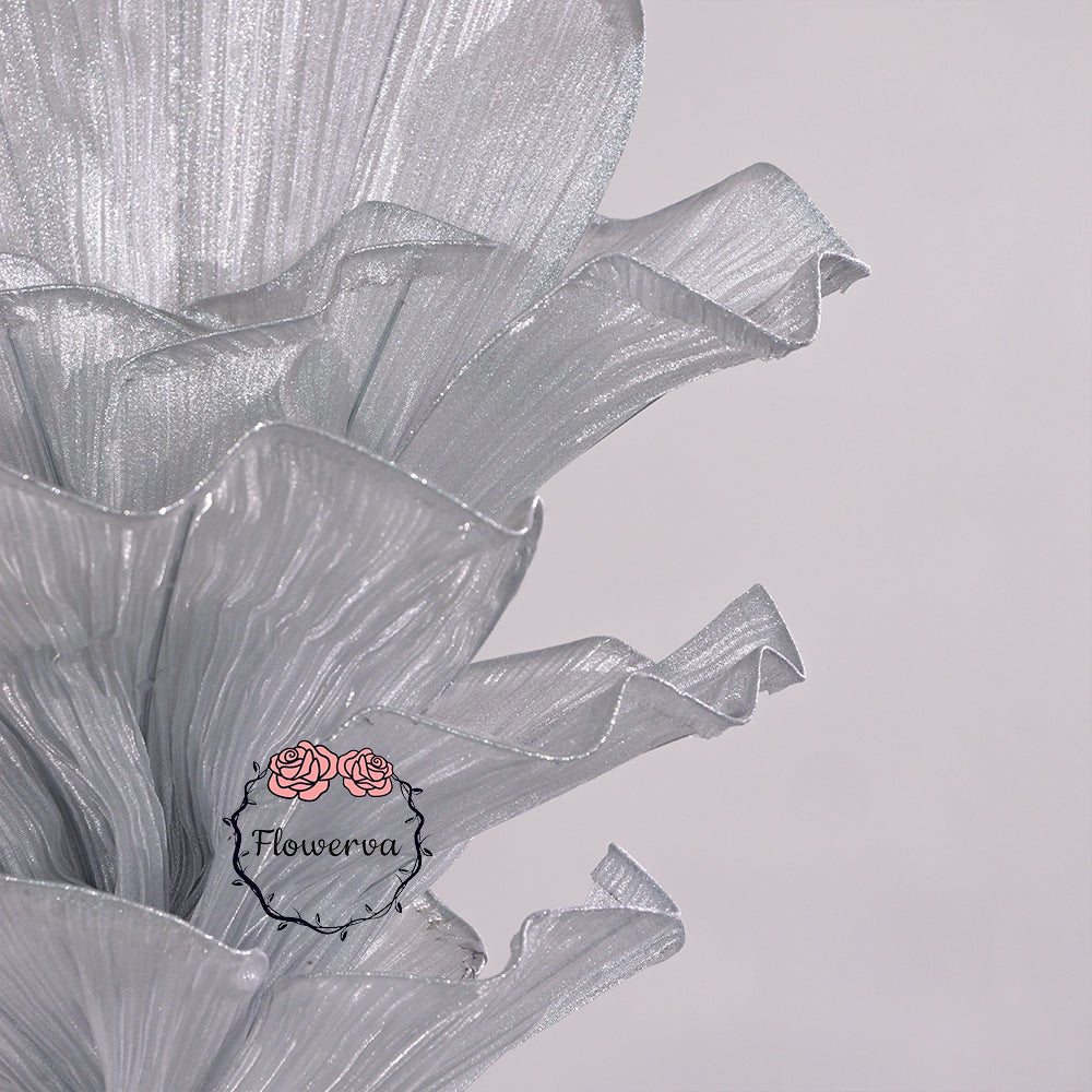 Flowerva "Glacier Flower" Luxury Wedding Decor Silver