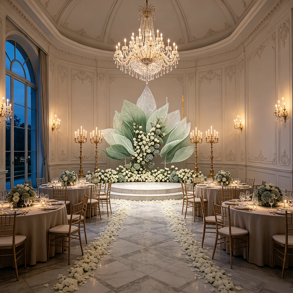 Flowerva Gradient Vein Silhouette Wedding Decoration (Without Flower)