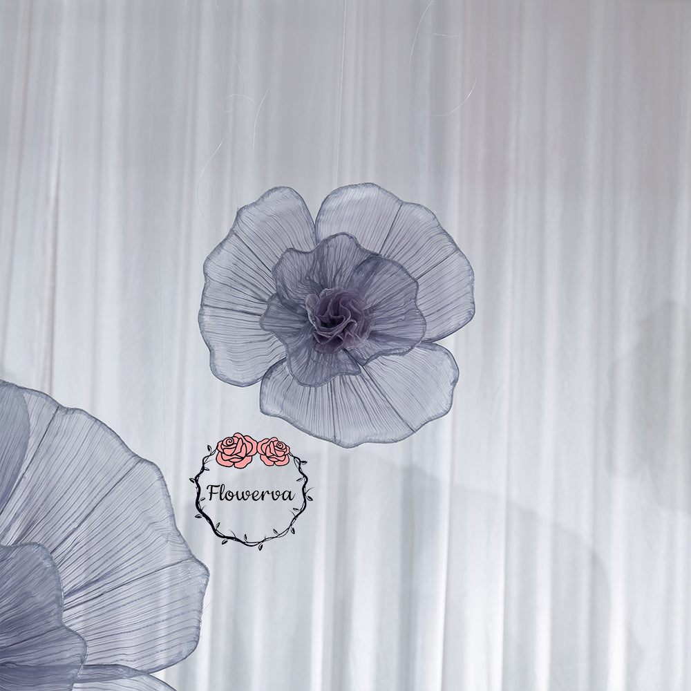 Flowerva Fabric Giant Flower Centerpiece Luxury Wedding & Event Decor