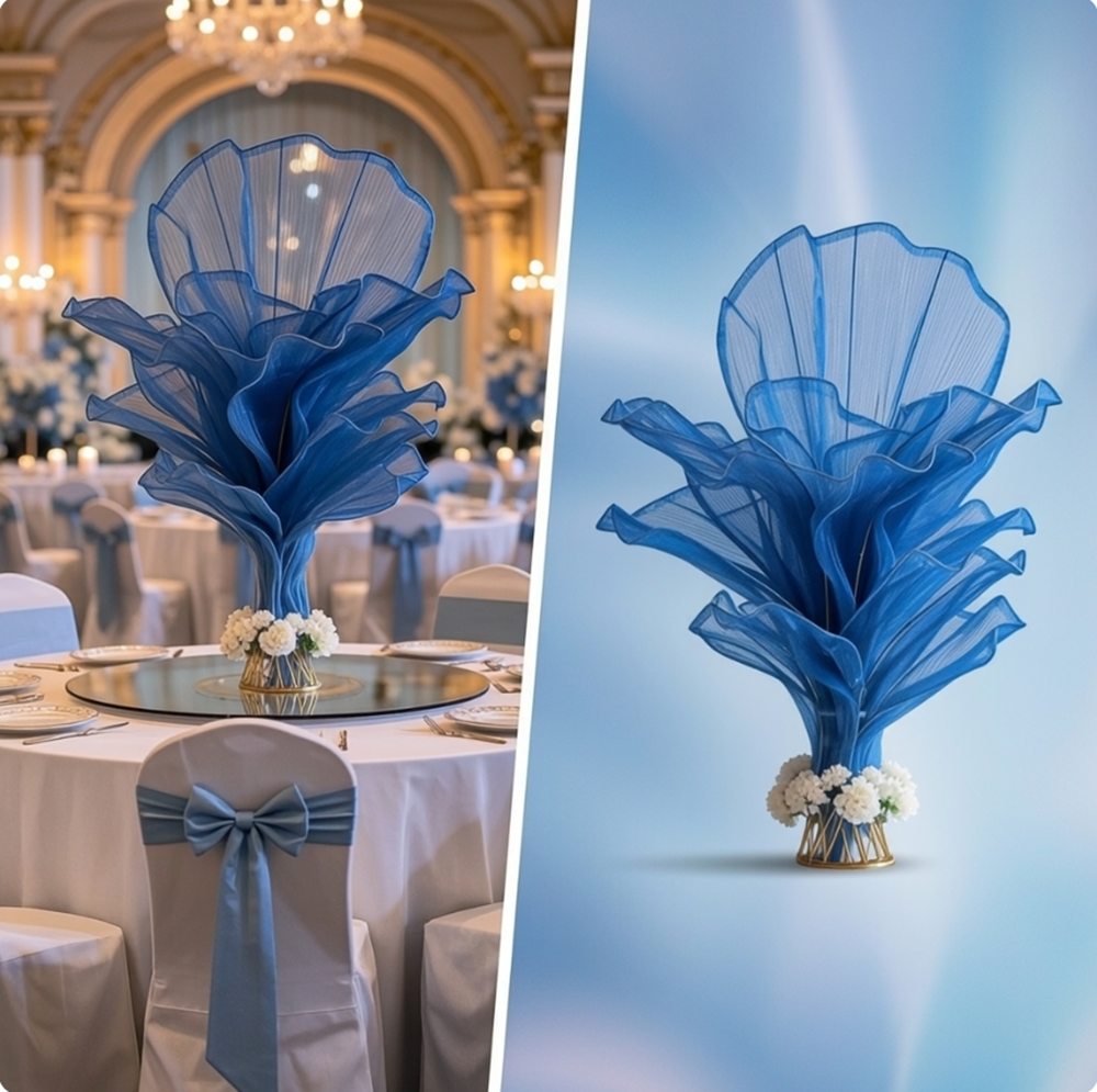 Flowerva Height Fabric Table Flower Wedding Decor(Without Flowers)