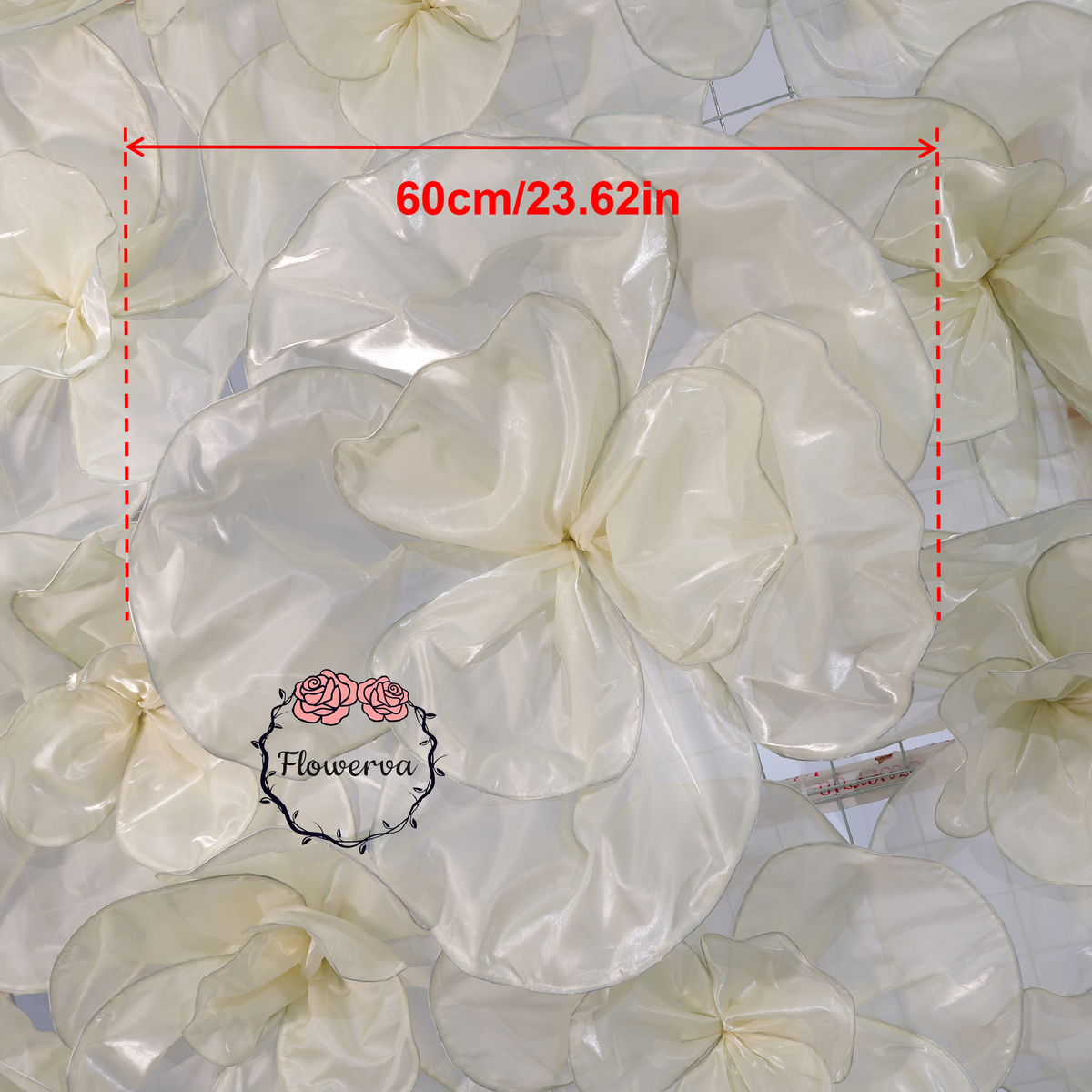 Flowerva Cloud Bloom Fabric Flower Wedding & Event Decor 60cm