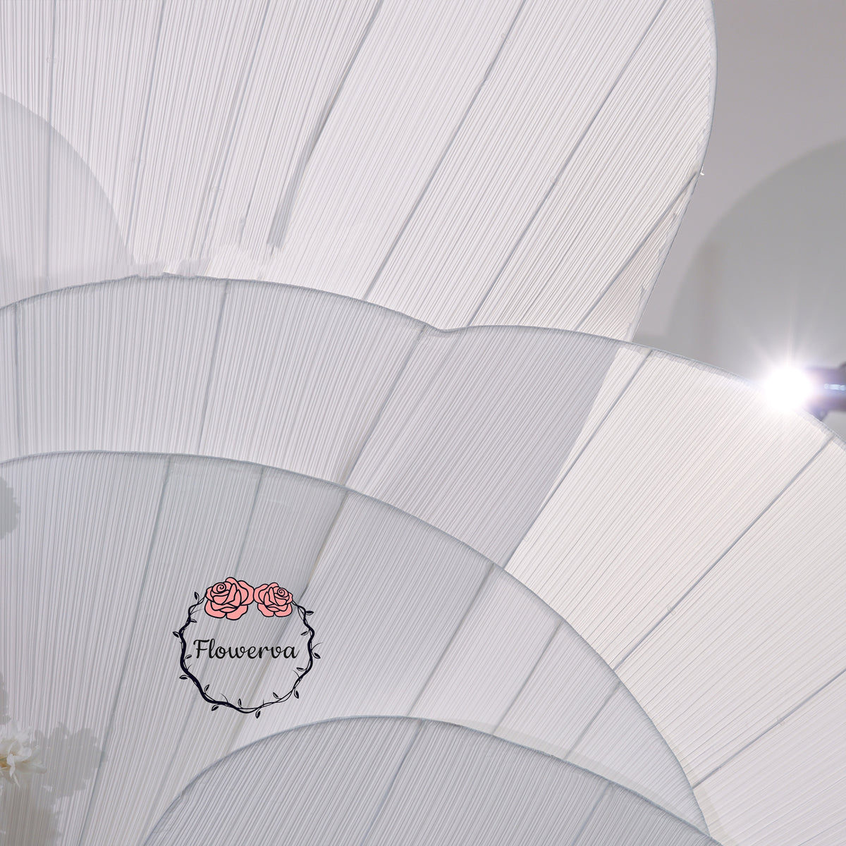 Flowerva Sheer Fanform Decor | Luxury Wedding & Event Decor(Without Artificial Flowers)