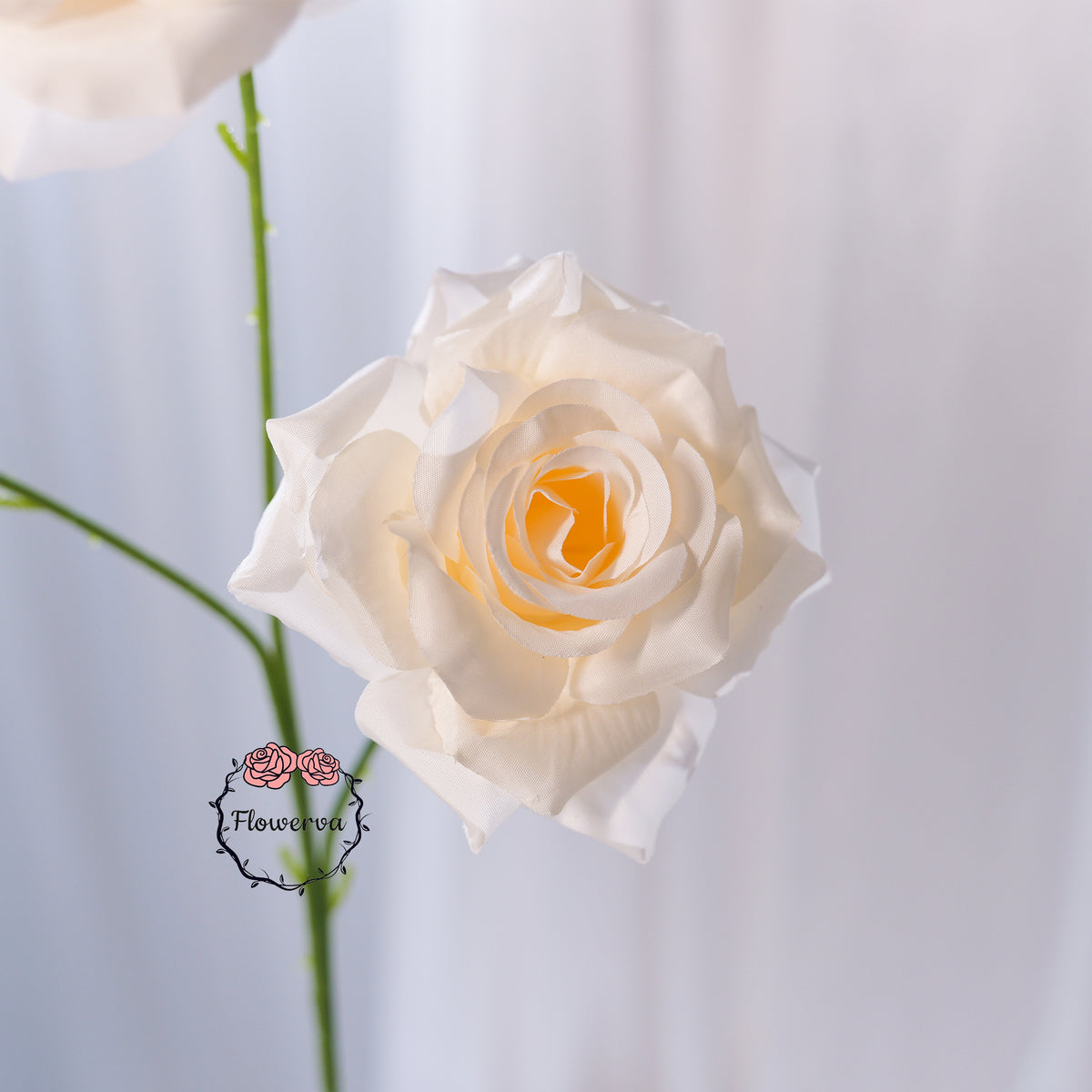 Flowerva Luxury Artificial Fabric Roses Wedding & Event Decor