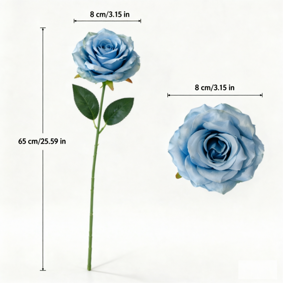 Flowerva Luxury Artificial Fabric Roses Wedding & Event Decor