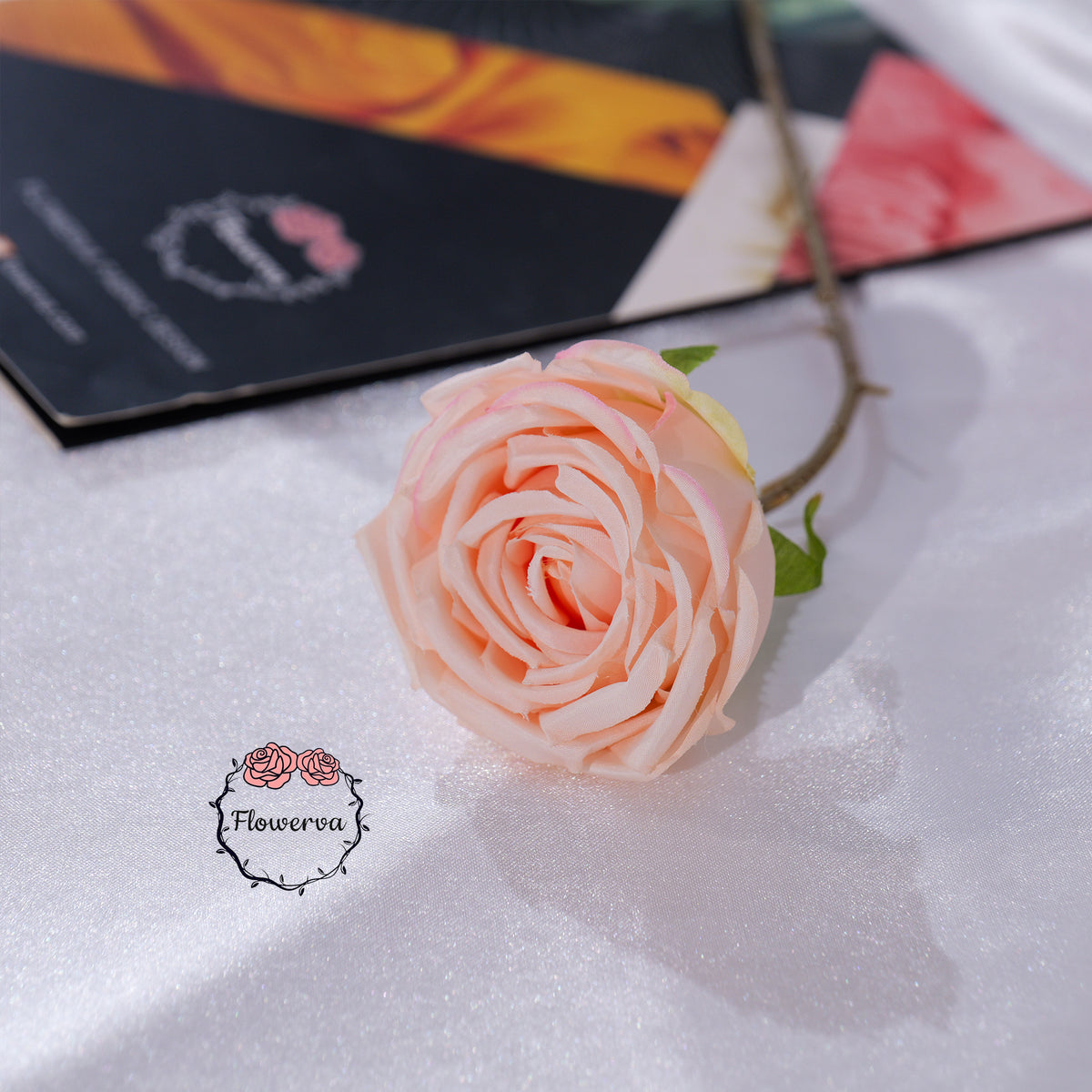 Flowerva Luxury Artificial Fabric Roses Wedding & Event Decor