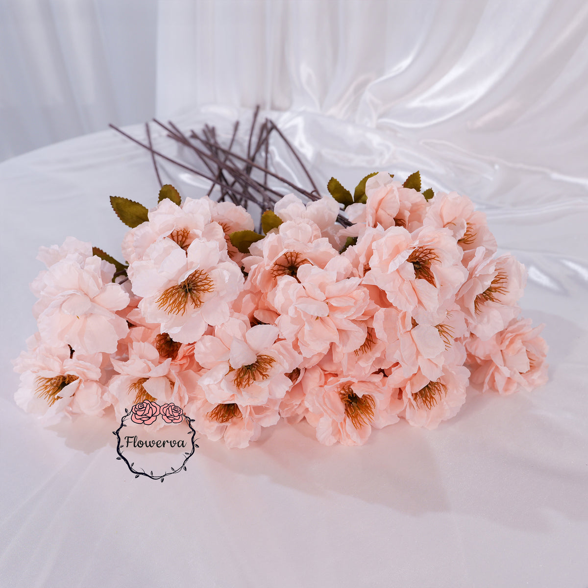 Flowerva Luxury Artificial Fabric Poppy Wedding & Event Decor