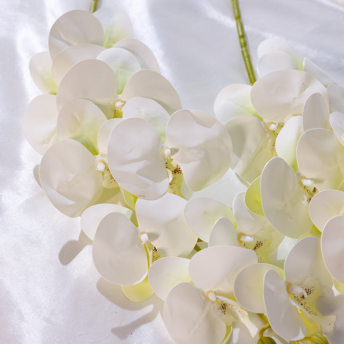 Flowerva Luxury Artificial Fabric Phalaenopsis Orchids Wedding & Event Decor