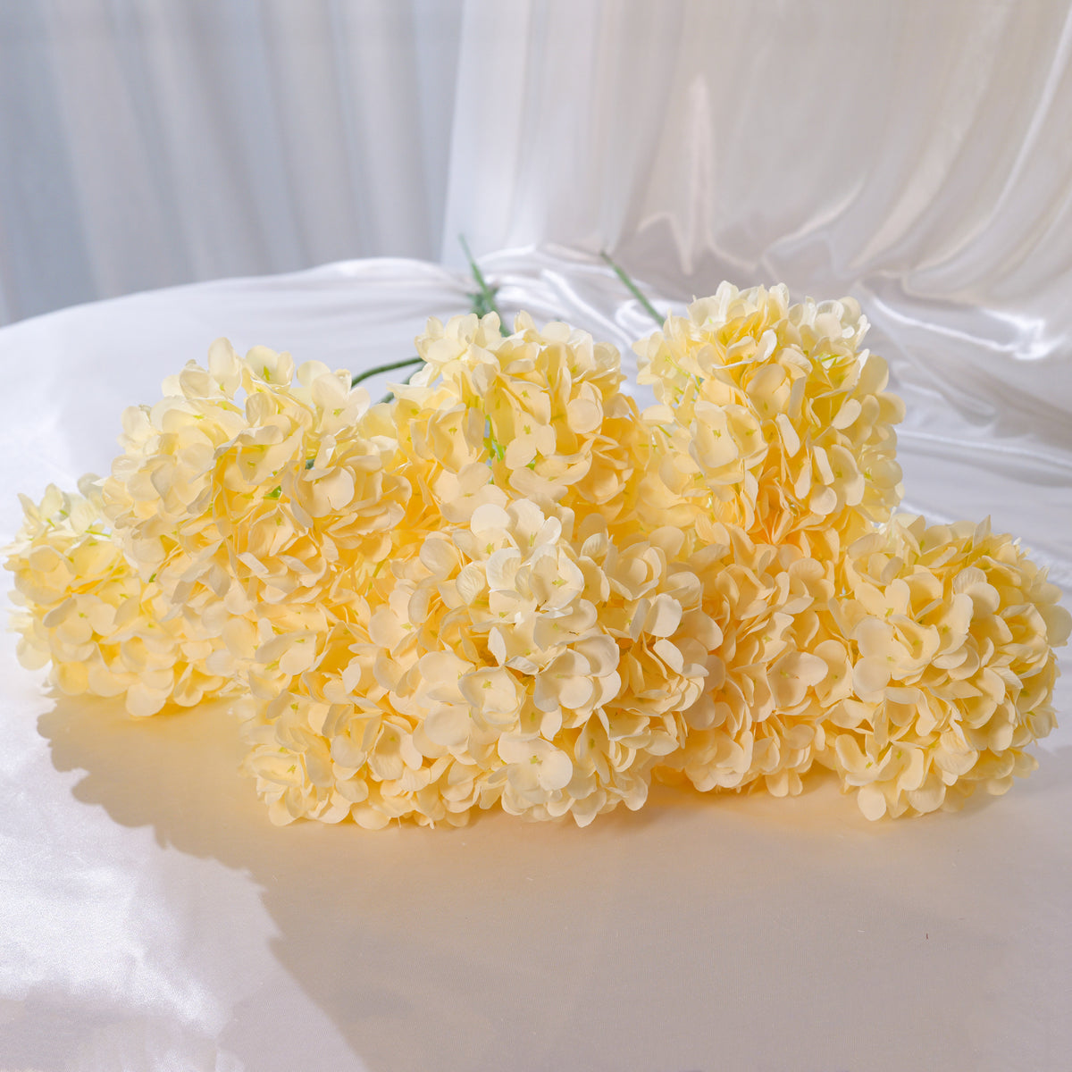 Flowerva Luxury Artificial Fabric Hydrangea Wedding & Event Decor
