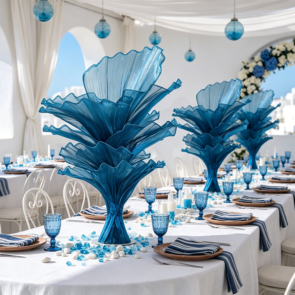 Flowerva "Ocean Love" Wedding Ceremony Deep Lake Blue