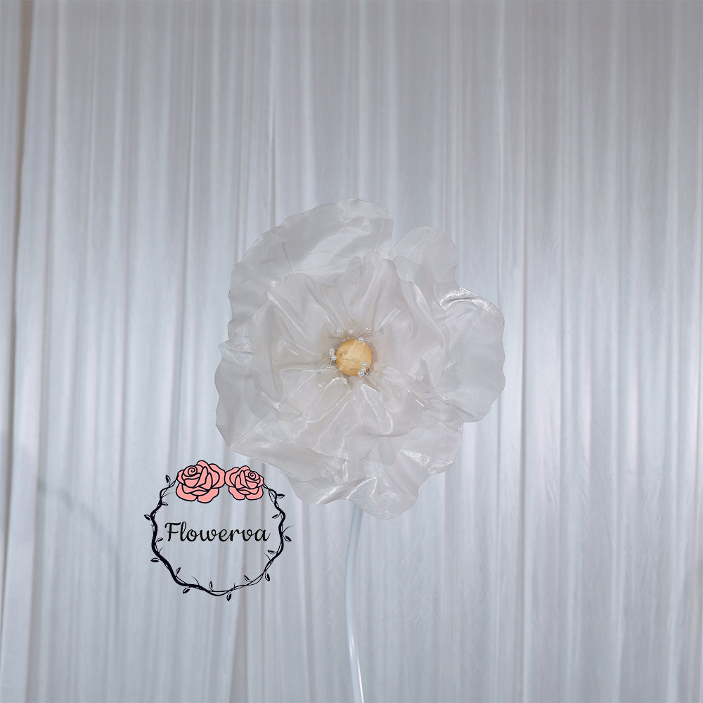 Flowerva Ivory Core Wave Contour Premium Decor