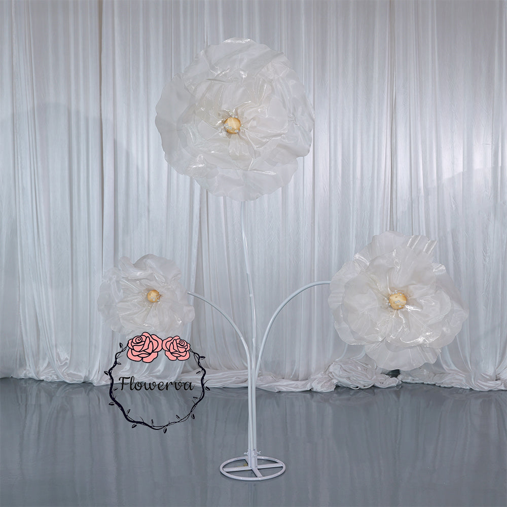 Flowerva Ivory Core Wave Contour Premium Decor