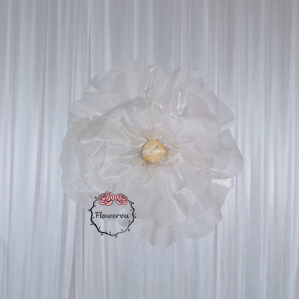 Flowerva Ivory Core Wave Contour Premium Decor