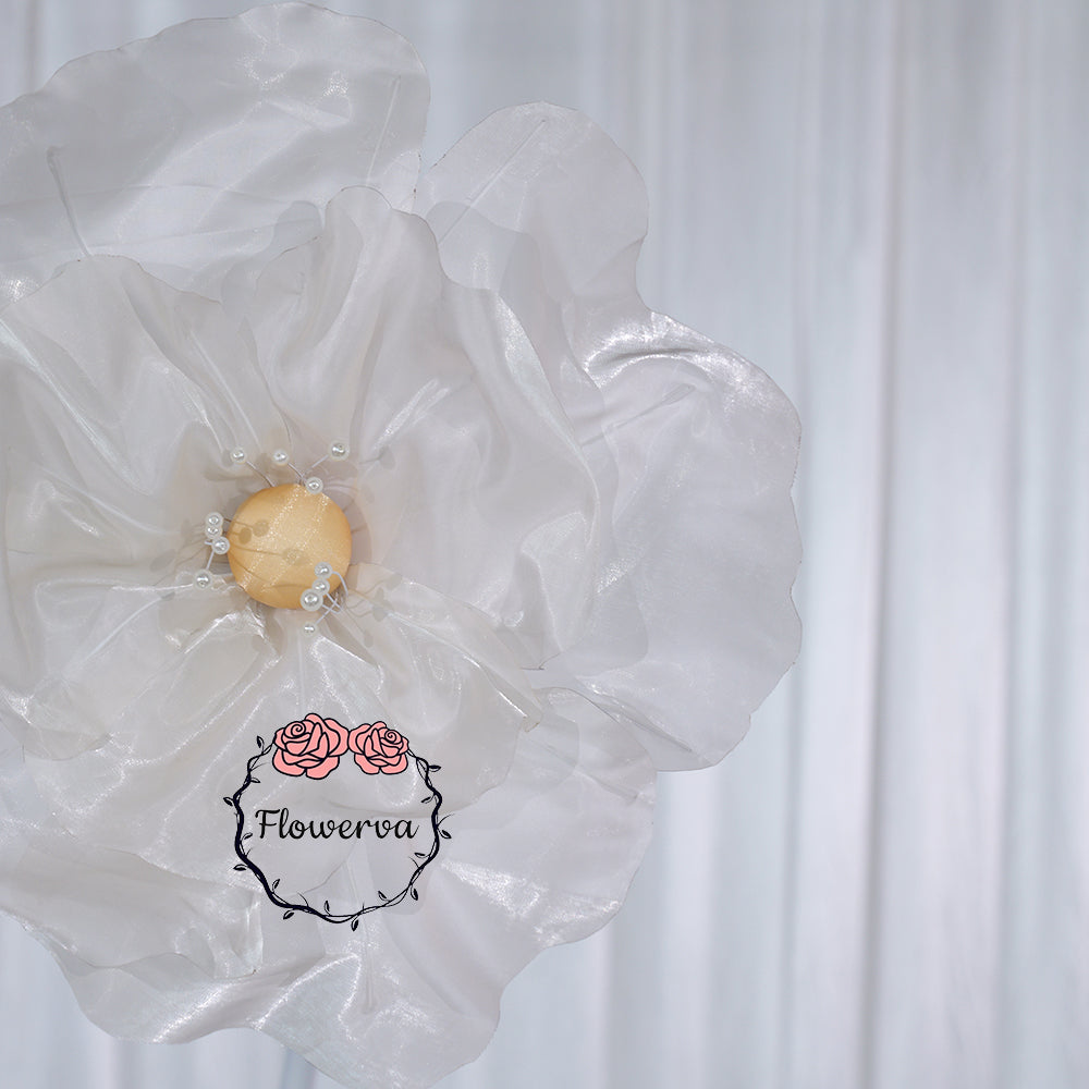 Flowerva Ivory Core Wave Contour Premium Decor