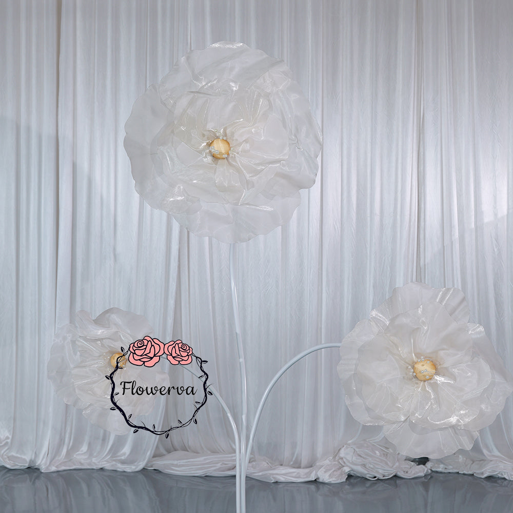 Flowerva Ivory Core Wave Contour Premium Decor