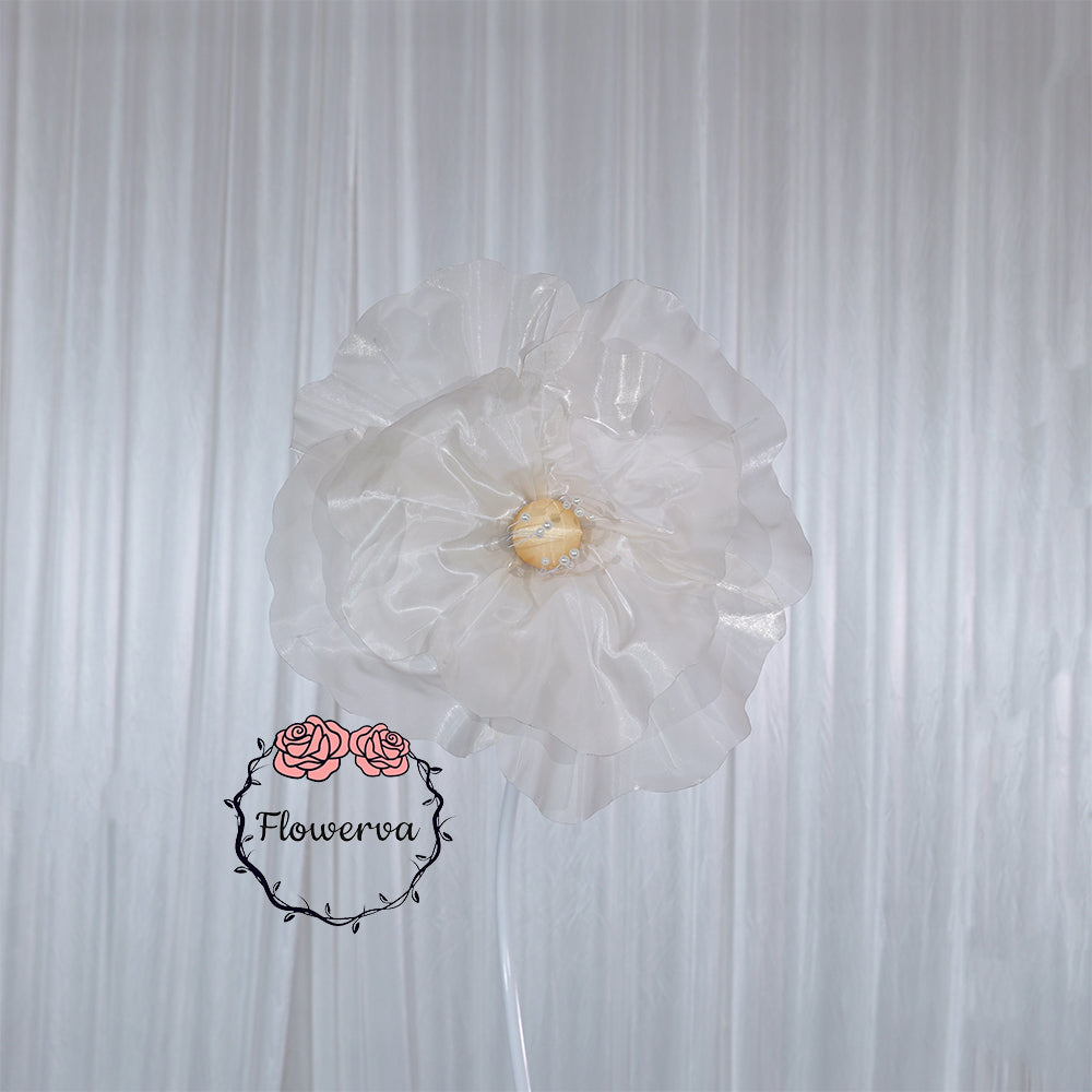 Flowerva Ivory Core Wave Contour Premium Decor