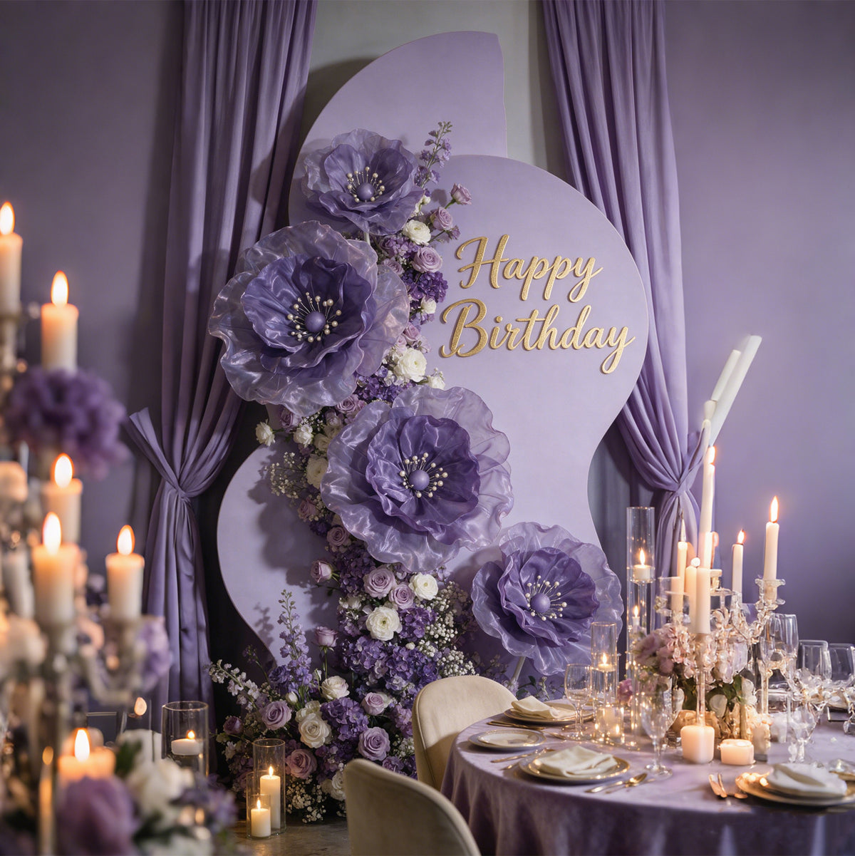 Flowerva Pearl Core Wave Contour Premium Decor