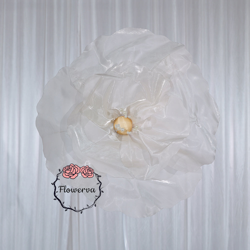 Flowerva Ivory Core Wave Contour Premium Decor