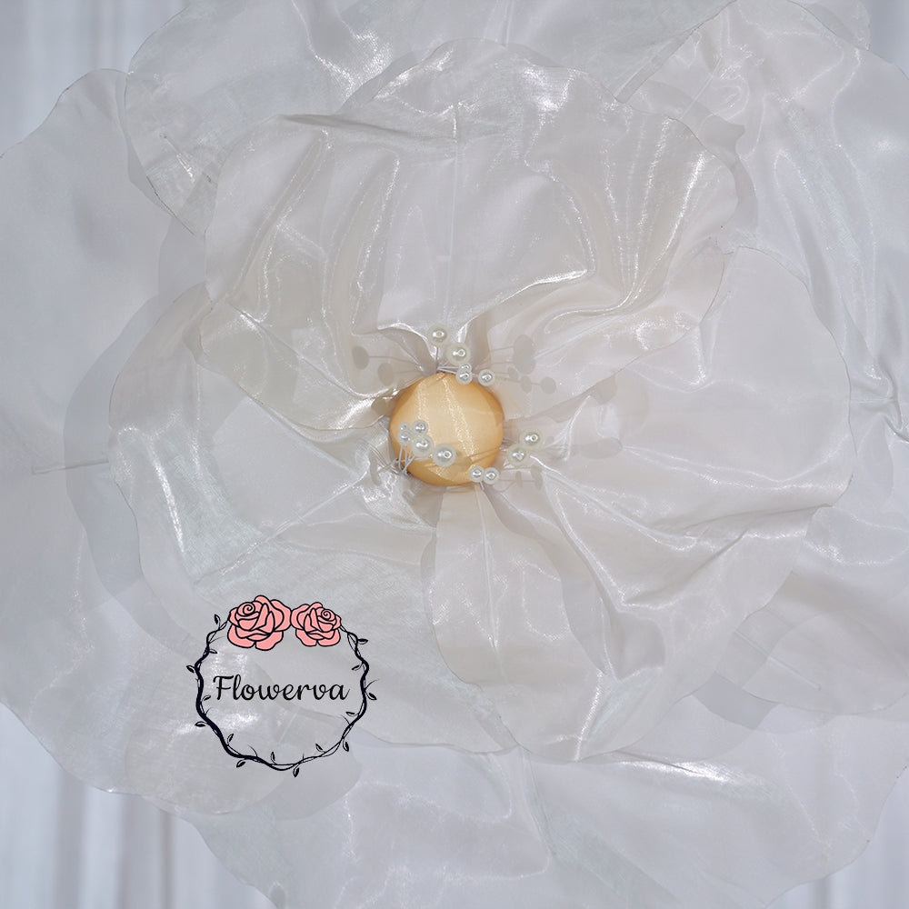 Flowerva Ivory Core Wave Contour Premium Decor