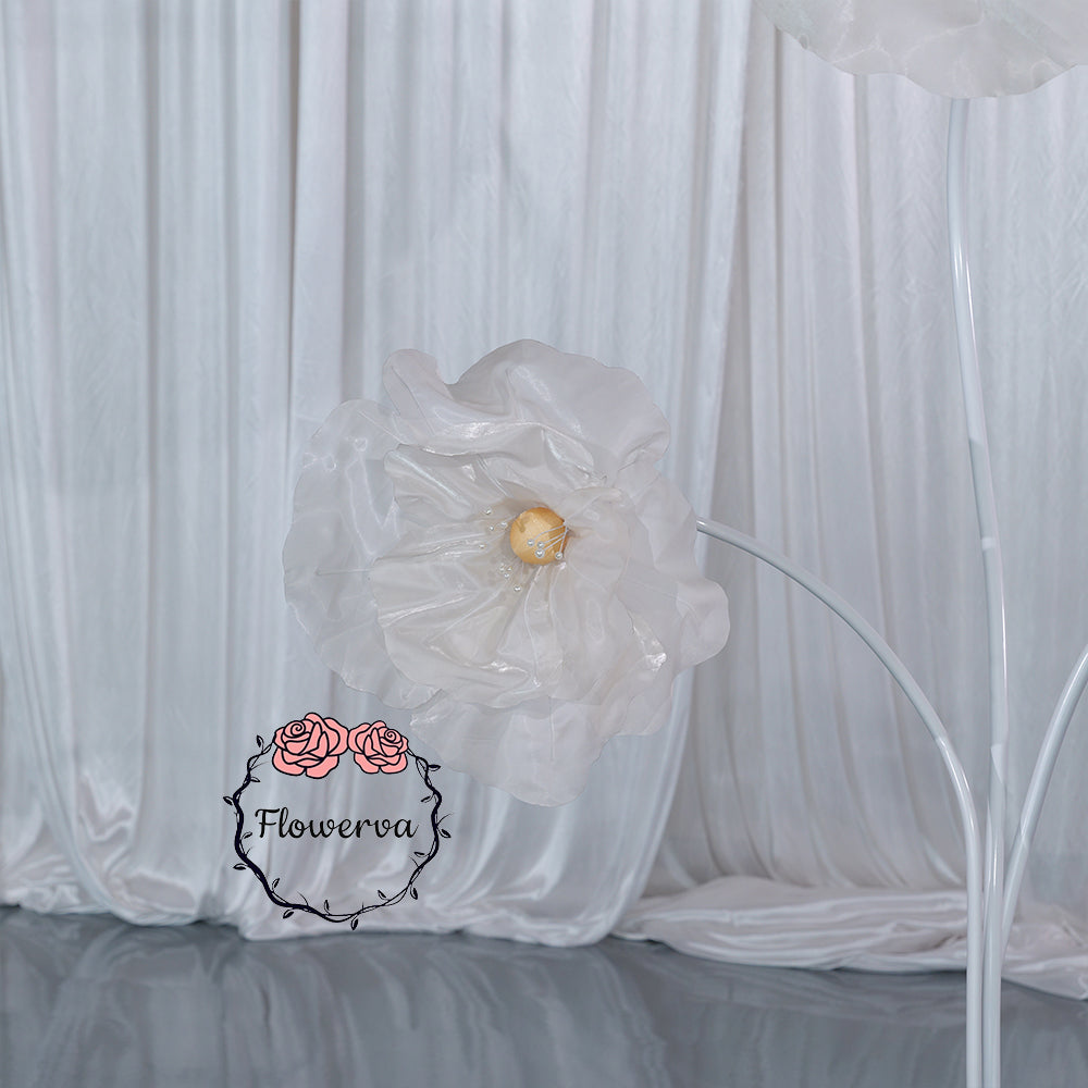 Flowerva Ivory Core Wave Contour Premium Decor