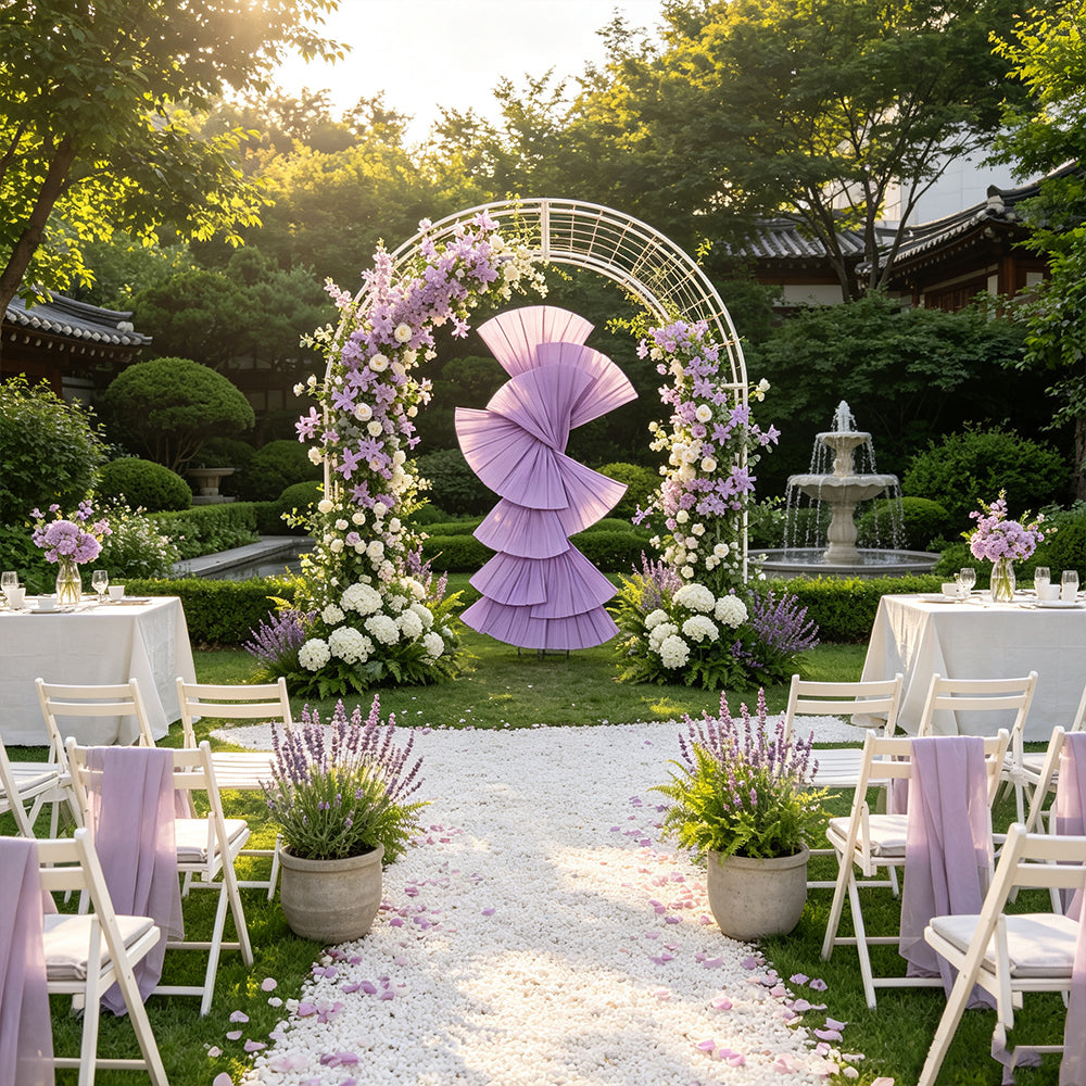 Flowerva Retro Fan Shaped Design Wedding&Event Decoration