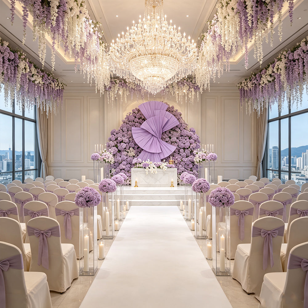Flowerva Retro Fan Shaped Design Wedding&Event Decoration