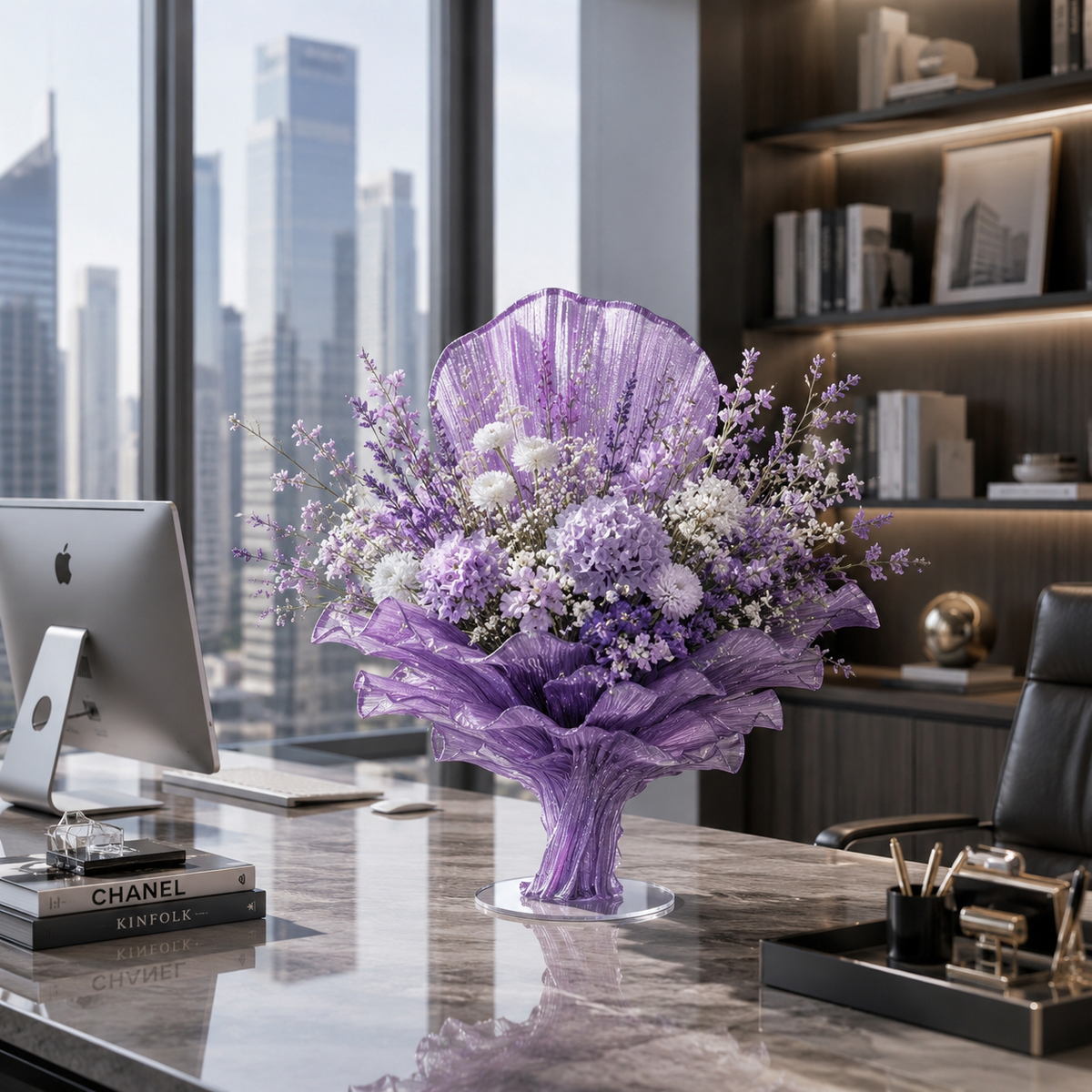 Flowerva Signature Sculptural Floral Centerpiece