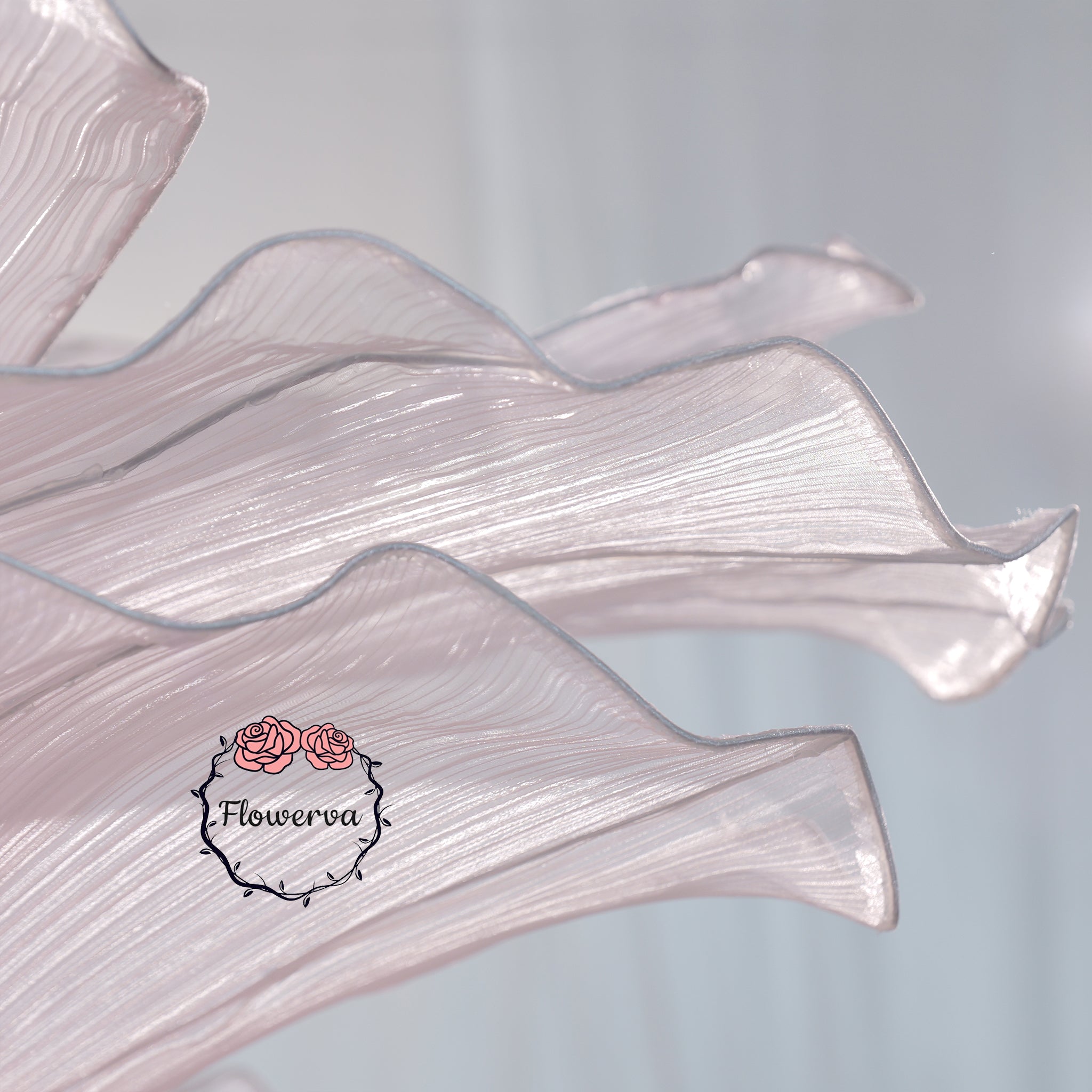 Flowerva Light Pink Table Flower Wedding Decoration (With Base)