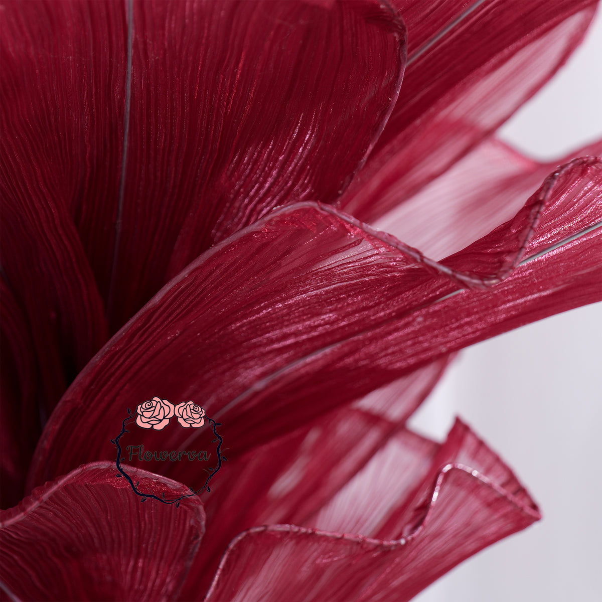 Flowerva Table Flower Wedding Decoration Wine red