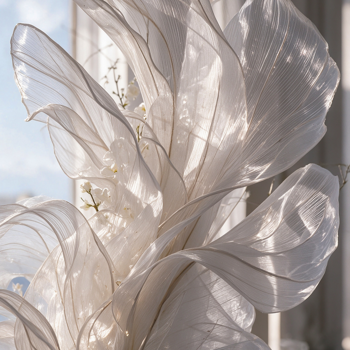 Flowerva Whisper Drift Fabric Decor | Luxury Wedding & Event Decor