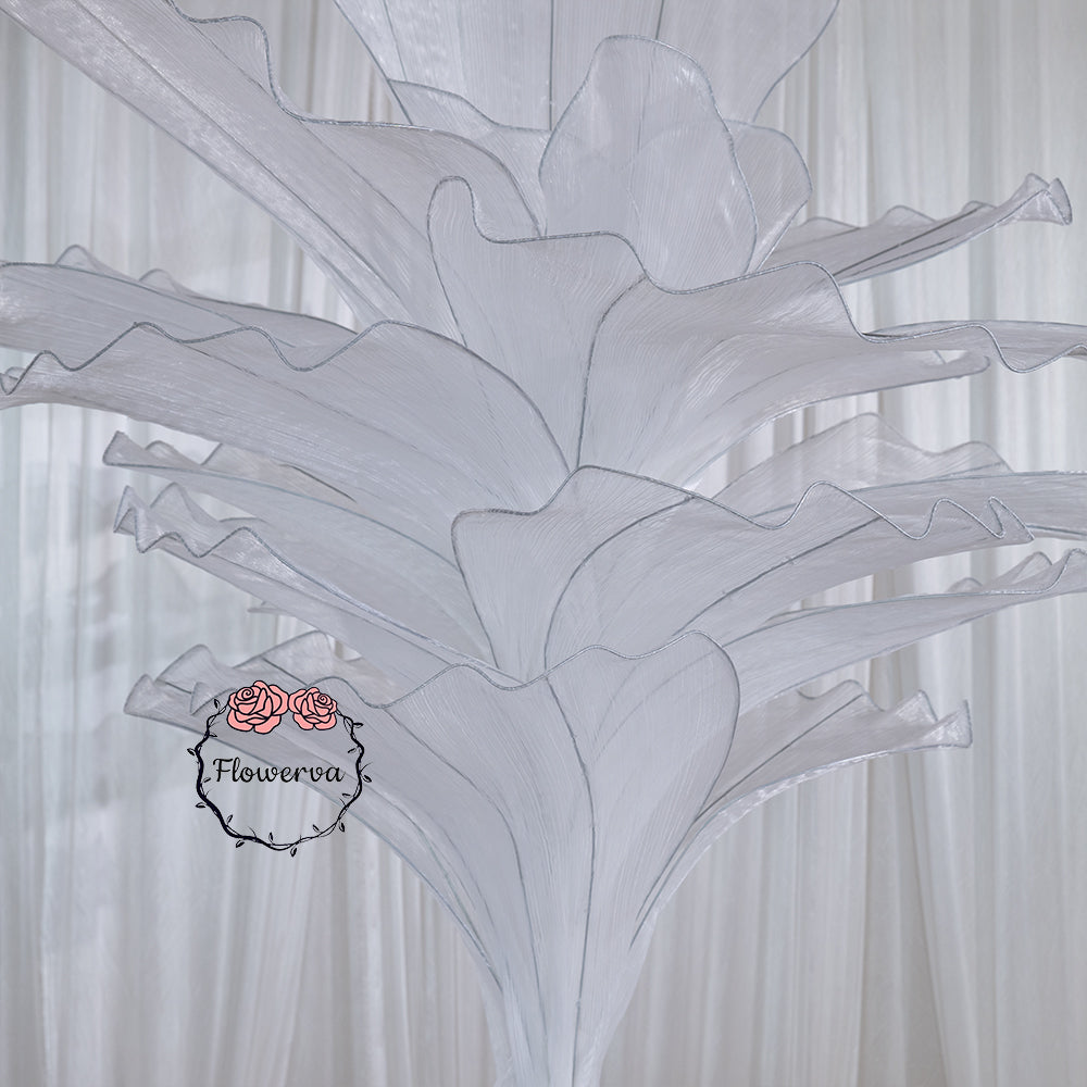 Flowerva Artistic Wedding Table Decorations Pure White